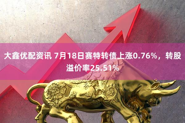 大鑫优配资讯 7月18日赛特转债上涨0.76%，转股溢价率25.51%