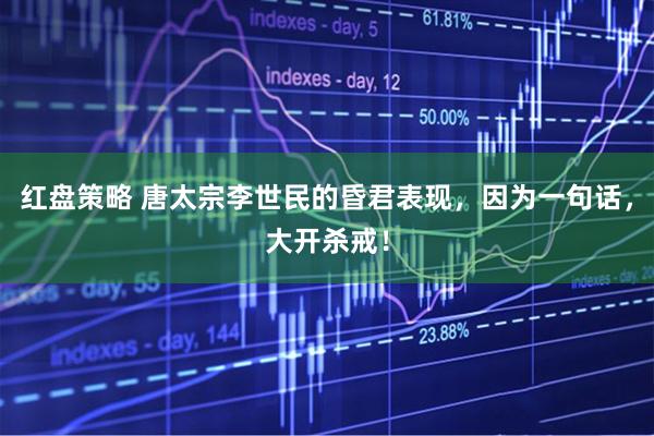 红盘策略 唐太宗李世民的昏君表现，因为一句话，大开杀戒！